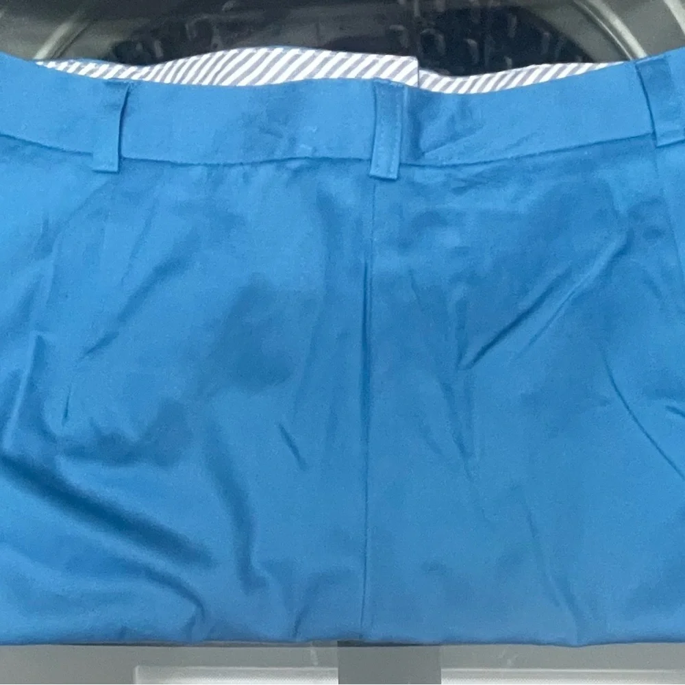 Kim Rogers Bright Blue High-Rise 2 Pocket Shorts - Picture 2 of 6